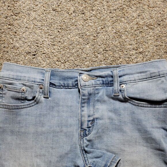 Levis Shorts Womens 28 Blue Light Wash Denim - Picture 3 of 13